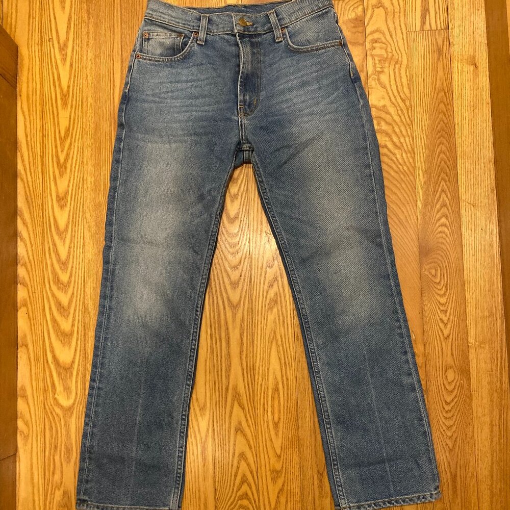 B Sides Jeans Vintage Straight Leg Blue Jean Size 26 Saturated Indigo